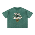 Wing Woman Mineral Wash Boxy Cotton T-Shirt