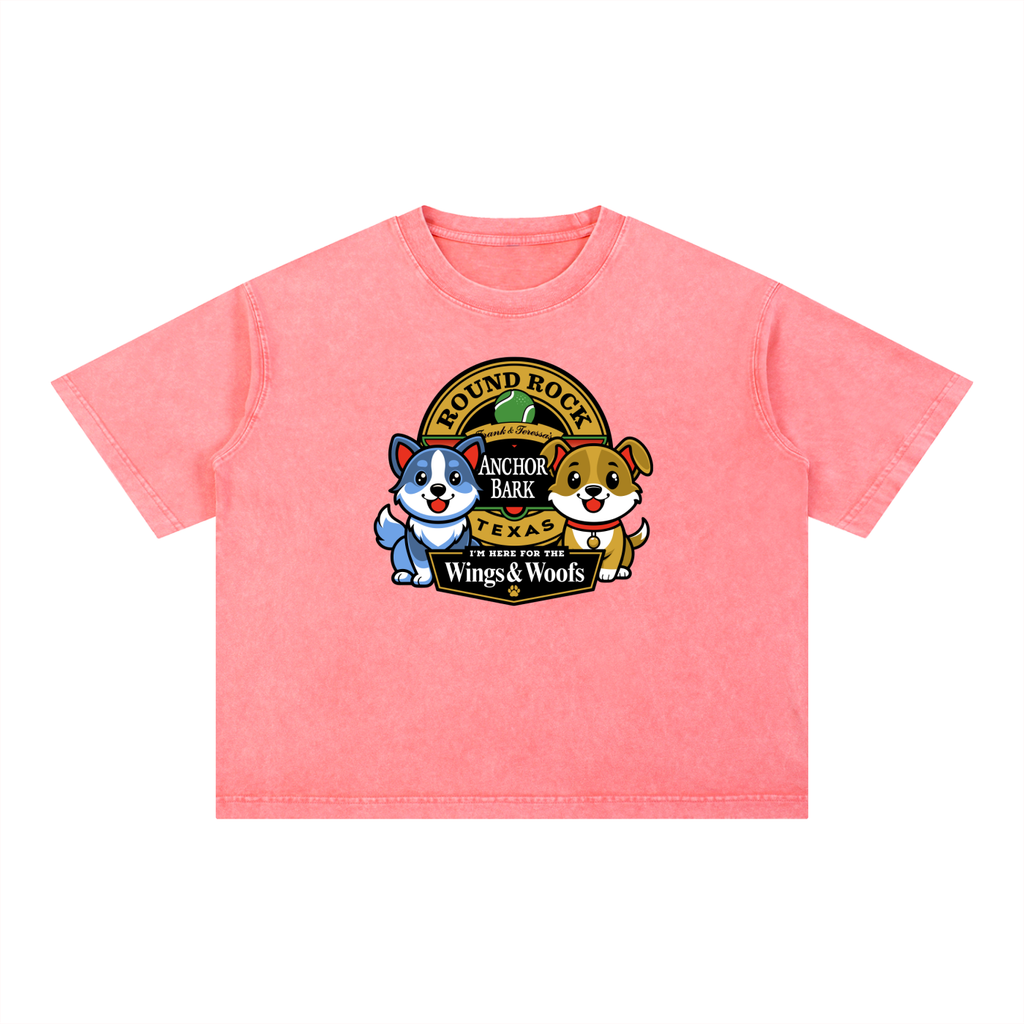 Anchor Bark Mineral Wash Boxy Cotton T-Shirt