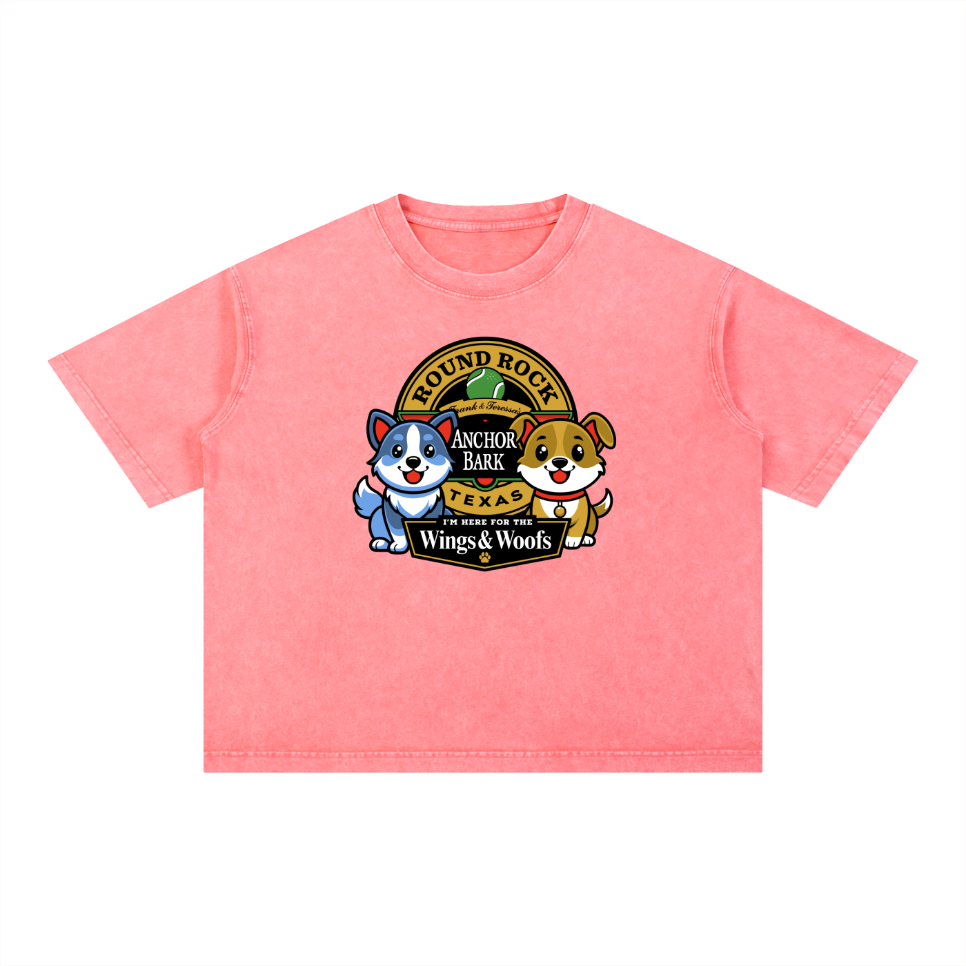 Anchor Bark Mineral Wash Boxy Cotton T-Shirt