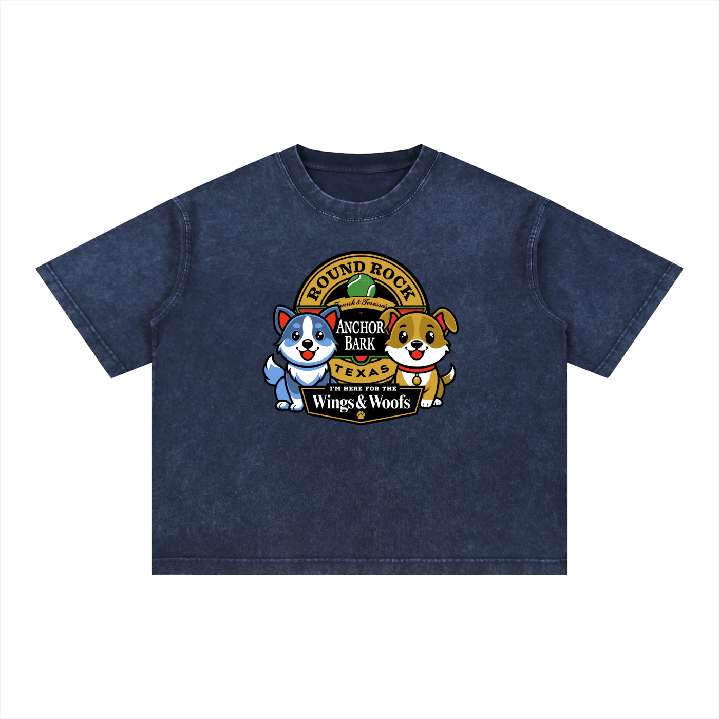 Anchor Bark Mineral Wash Boxy Cotton T-Shirt