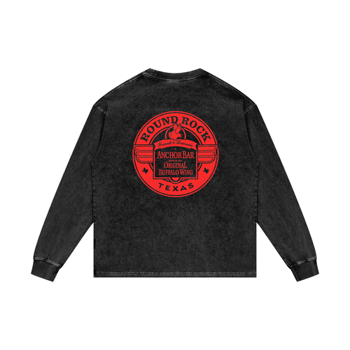 Acid Wash Oversize Long Sleeve T-Shirt