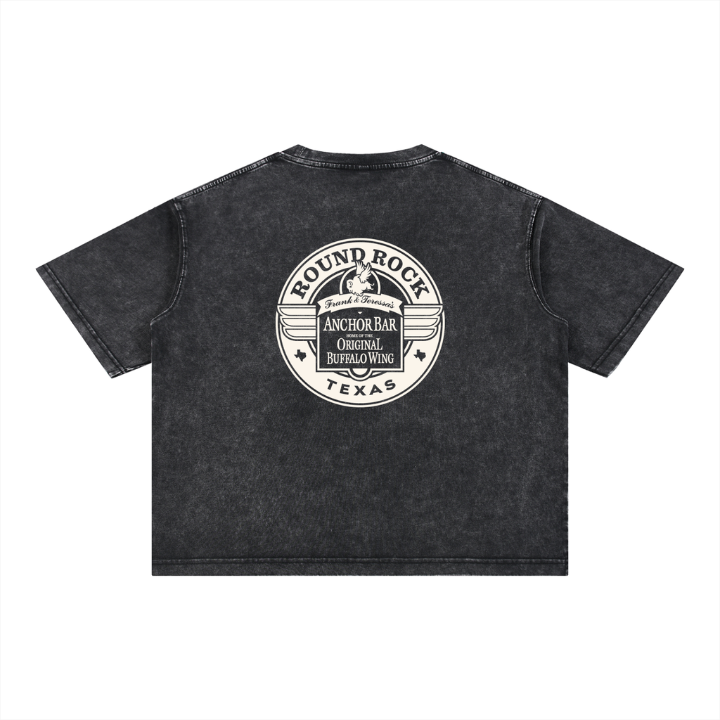 I Heart Cup and Char Mineral Wash Boxy Cotton T-Shirt