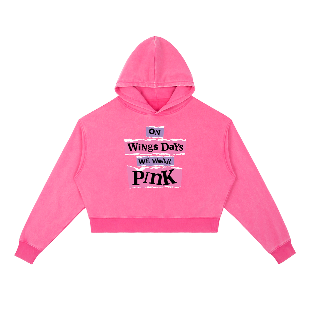 We Wear Pink Vintage Washed Heavyweight Hoodie