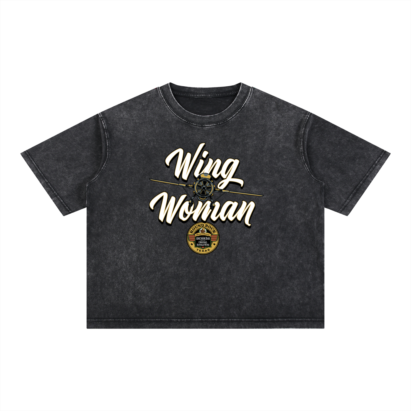 Wing Woman Mineral Wash Boxy Cotton T-Shirt