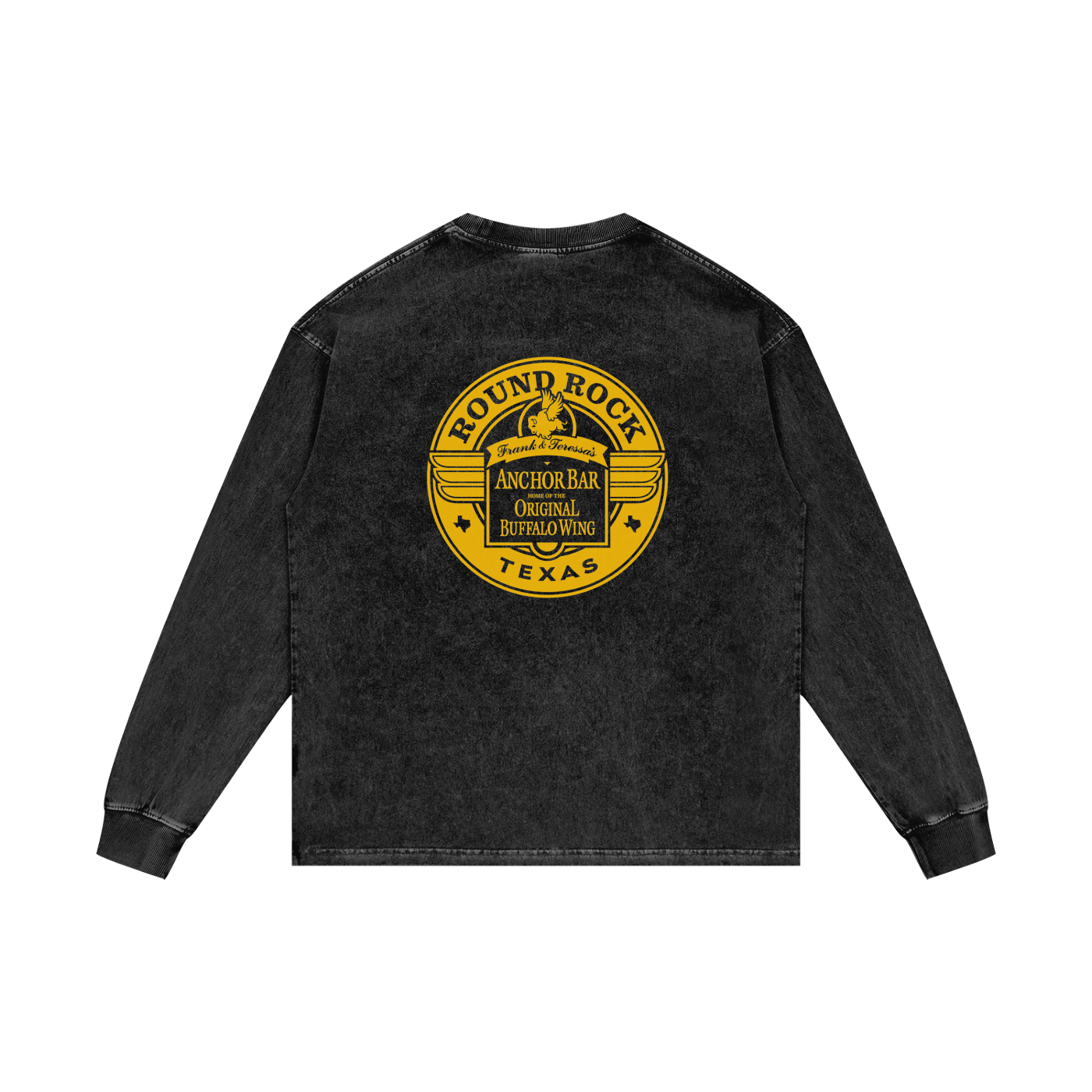 Acid Wash Oversize Long Sleeve T-Shirt