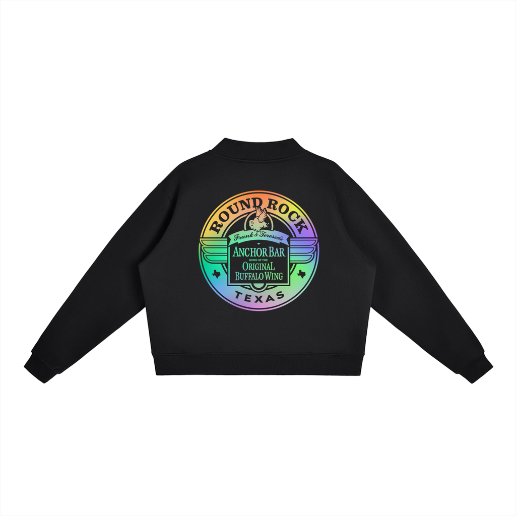 Essential Fleece Mock-Neck Crew Sweatshirt