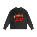 Acid Wash Oversize Long Sleeve T-Shirt