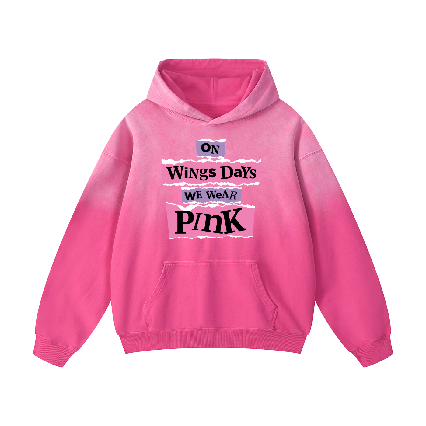 We Wear Pink Heavyweight Sunfade Oversized Hoodie