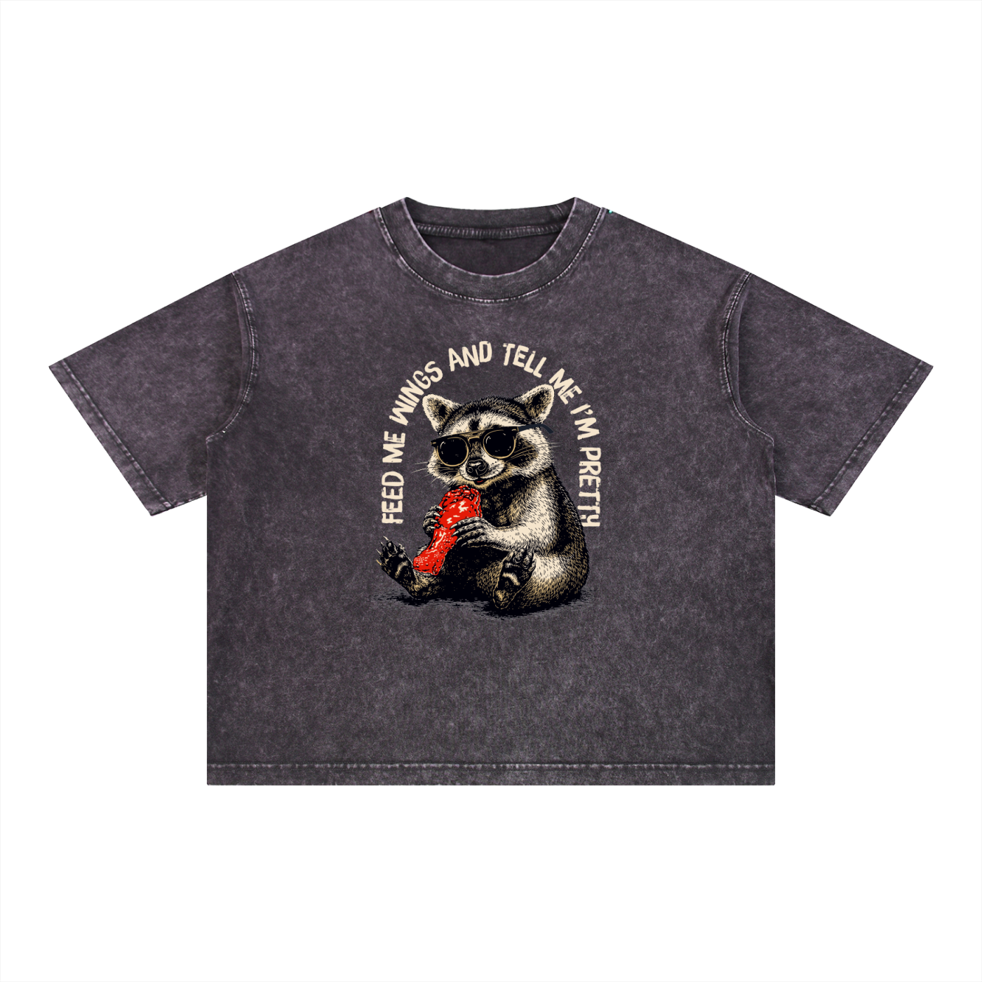 Tell Me I'm Pretty Mineral Wash Boxy Cotton T-Shirt