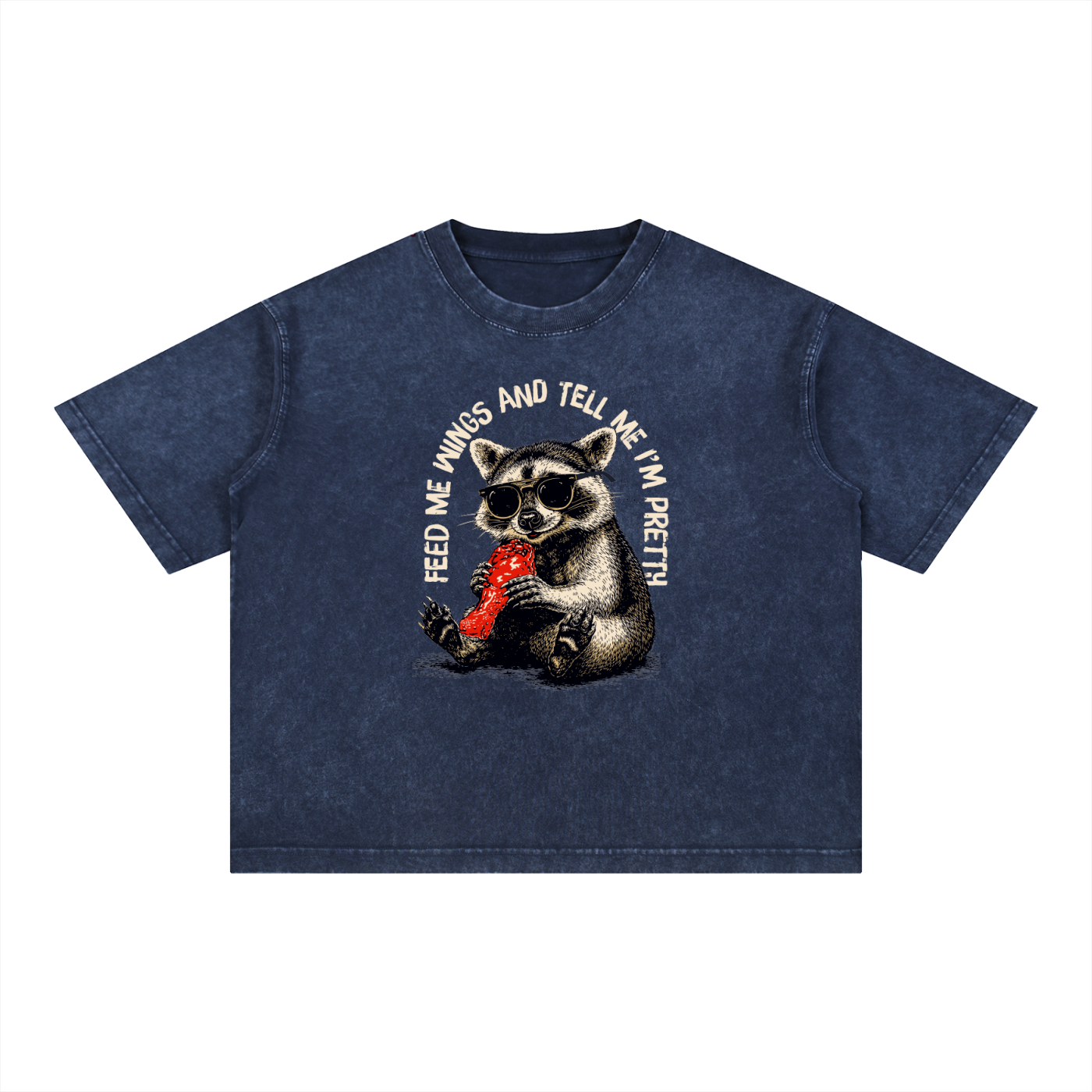 Tell Me I'm Pretty Mineral Wash Boxy Cotton T-Shirt