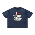 I Heart Cup and Char Mineral Wash Boxy Cotton T-Shirt