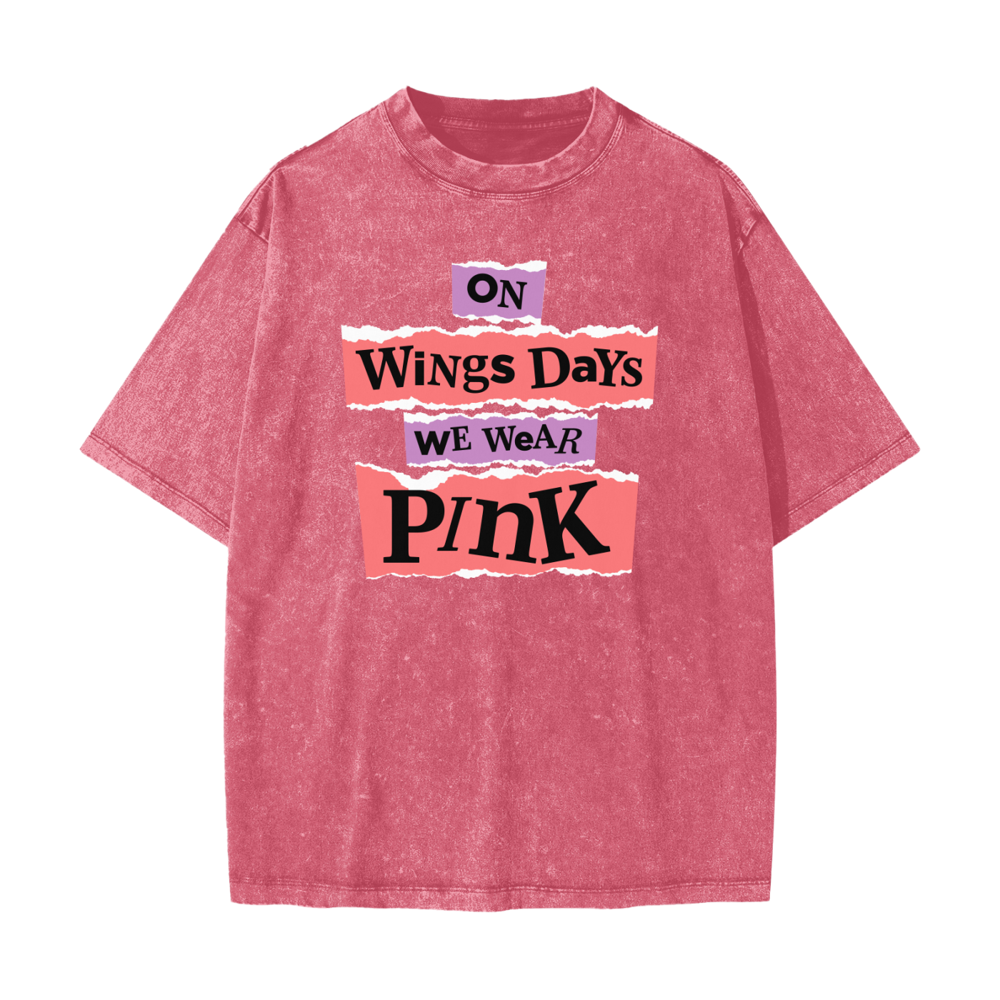 We Wear Pink Heavyweight Snow Washed