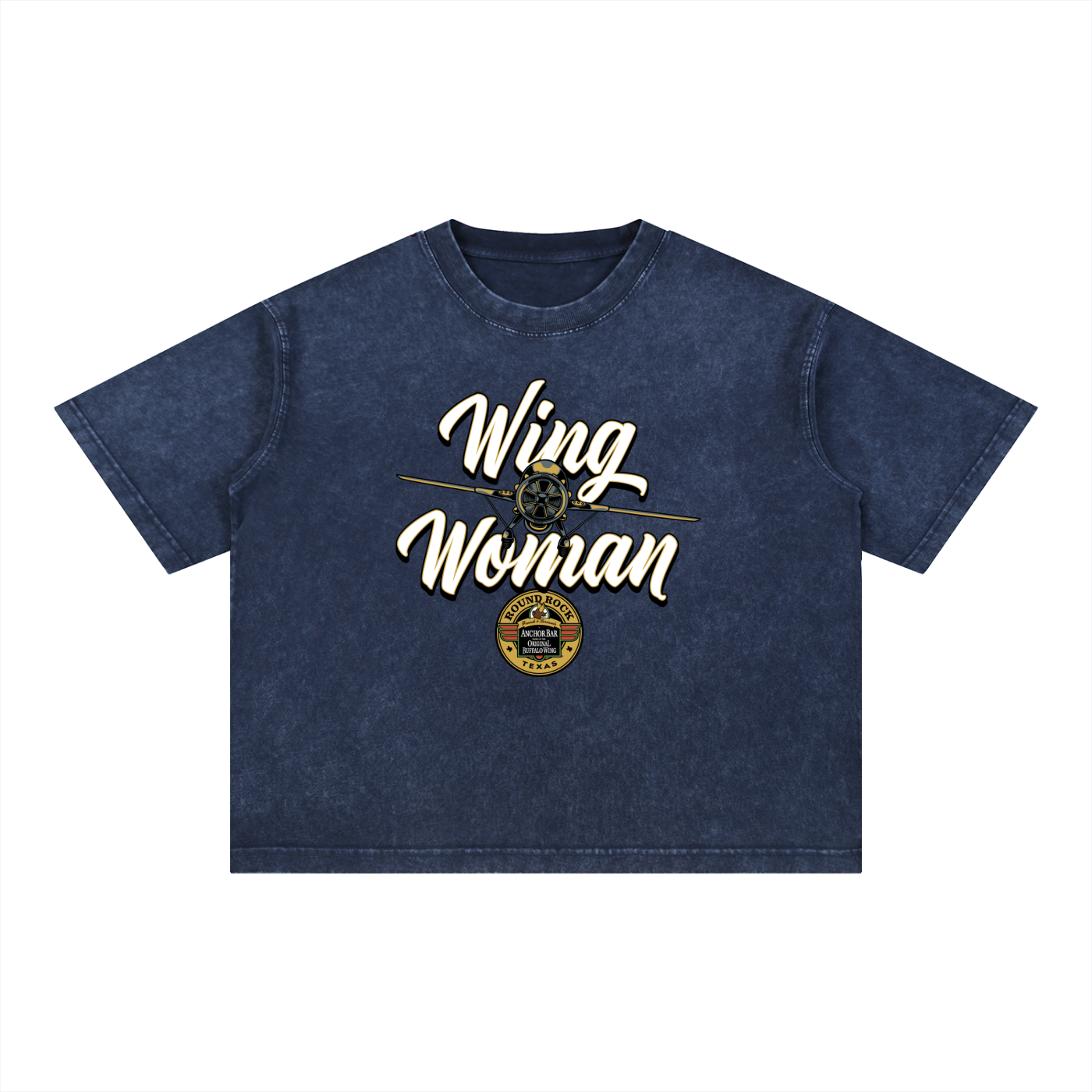 Wing Woman Mineral Wash Boxy Cotton T-Shirt